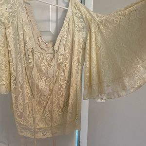 White Lacey Top